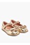 Bow Embellished Mary Jane Shoes with Hook and Loop Closure