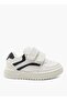 Panelled Sneakers with Hook and Loop Closure - 3