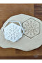 White Cookie Mold - 4 Snowflake Shapes - 2