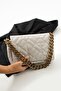 Gray Women's Shoulder and Crossbody Bag 15X26 Size - 3