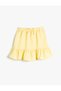 Mini Skirt Ruffled Modal Fabric with Elastic Waist