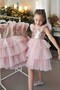 Girl's Pink Special Design Birthday Party Wedding Evening Dress Detail Video Available in Size Chart