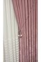 Velvet Textured Luxury Background Curtain Powder Tight Pleat (Single Wing) - 6