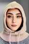 Balaclava Corded Knitwear Knitted Beanie Cap - 7