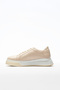 Glm1002-1 % Faux Leather Women's Lace-Up Casual Shoes - 5