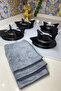 (3 Pieces) Gray Magic Microfiber Cleaning Cloth |   Built-In Cooker Hood Oil & Tough Dirt Cleaning - 6