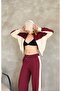 PANELED ZIP-UP WIDE-LEG MODAL FABRIC TRACKSUIT SET