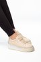 Glm1002-1 % Faux Leather Women's Lace-Up Casual Shoes - 2