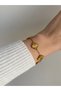 Steel Gold Vc Vintage Alhambra Iconic Bracelet -No Darkening- - 4