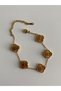Steel Gold Vc Vintage Alhambra Iconic Bracelet -No Darkening- - 3