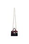 حقيبة Shaya Clamshell Mini Chain Strap Crossbody باللون الأزرق الداكن - 8