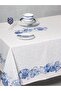 Panel Printed Tablecloth Cowry Blue - 2