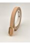 Imported Oval Gold Buckle Thin Belt, Trouser Belt, Shirt Belt, Jacket Belt - 3