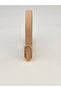 Imported Oval Gold Buckle Thin Belt, Trouser Belt, Shirt Belt, Jacket Belt - 2