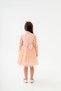Girl's Evening Dress, Lace Sleeves, Bow Detail, Buckle Gift, 4-7 Years Old - 3