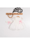 Baby Girl Evening Dress with Bandana Gift and Lace Bow Detail - 5