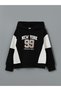 Lcw Kids Black Hooded Sweatshirt for Girls