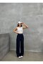 Premium Pleated Wide-Leg Palazzo Fabric Trousers - 3