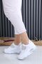 Fabre White Matte Leather Women's Sneakers - 2