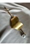 Gold Heart Stick Knob Buckle - 2