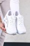 Elaine White Matte Leather Women's Sneakers