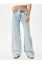 Wide Leg Jeans with Jewelled Pockets Cotton - Bianca Jean - 4