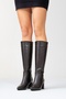 Sejas Brown Genuine Leather Women's Heeled Boots - 5