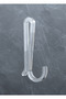 2 Pcs Clear Plastic Hanging Metal Bathroom Kitchen Shelves - 5