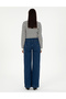 Dark Indigo Flare Fit Jean Pants 50293184-Vr089 - 4