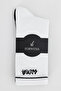 Pack of 2 Printed Black and White Modal Elasticless Seamless Derby Women's Socks Set