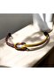 Yellow Rainbow Pattern Magnet Steel Wrist - for Women and Men with Simple and Stylish Design - 4