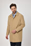 Madrid Men's Beige Peter Pan collar Spring Jacket-Trench Coat - 7