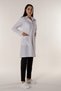 White Women Doctor Nurse Teacher Pharmacist Apron Open Collar - 3