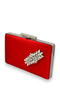 Red Color Satin Crystal Stone Evening Dress Bag Evening Bag Henna Bridal Bag - 2