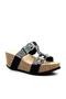 25Y101 Women's Stone Comfort Wedge Heel Slippers