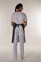 White-Black Striped Chef and Kitchen Chef Hanging Apron - 4