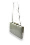 Silver Kumsim Imported Evening Dress Bag with Silicone Coated Pearl Strap Evening Bag Henna - 5