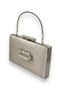 Mink Color Handle Satin Crystal Stone Evening Dress Bag Evening Bag Henna Bridal Bag Clutch - 2