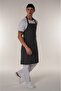 White-Black Striped Chef and Kitchen Chef Hanging Apron - 2