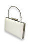 Ecru Pearl White Color Satin Crystal Stone Evening Dress Bag Evening Bag Henna Bag - 2