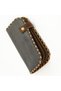 Large Wallet with Cat and Dog Figures Ethnic Bohemian Retro Vintage Style - Anthracite - 7