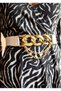 Chain Detailed Elastic Women's Belt Dress Belt Shirt Belt Coat Belt Stone Belt Pants - 3