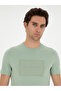 Khaki Slim Fit Crew Neck T-Shirt 50285163-Vr027 - 2