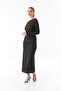 Bürümcük النسيج Draped قارب الرقبة بلوزة - 6
