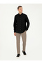 Black Slim Fit 100% Cotton Oxford Shirt 50270162-Vr046 - 4