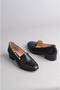 Choose 508 Genuine Leather - Special Production Black Heeled Women's Shoes (Heel Height: 3.5cm) - 4