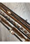 8-Piece Rasta Mix African Knitted Buckle 50cm - Dark Auburn & Copper - 2