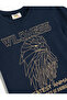 Dark blue Printed T-Shirt - 3