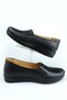 Cd22 Women's Black Genuine Leather Stretchy Ultra Comfortable Comfort Fully Orthopedic Mom Shoes - 5