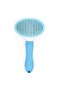 Dream Plus Automatic Cleaning Button Pet Brush Cat Dog Hair Collector Comb Gray - 3
